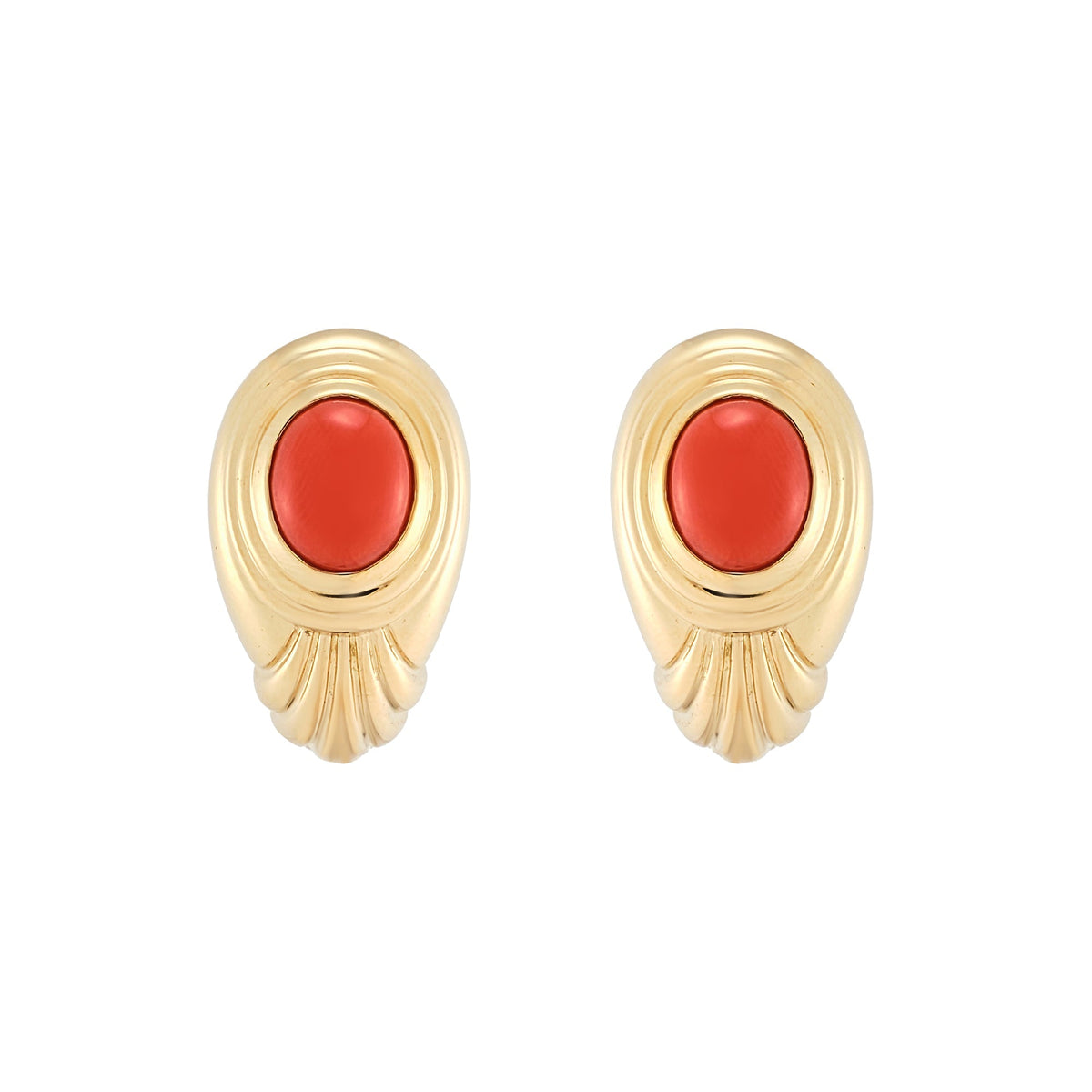 Boucheron Coral Earrings