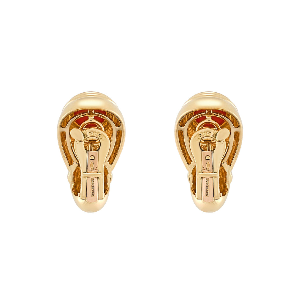 Boucheron Coral Earrings