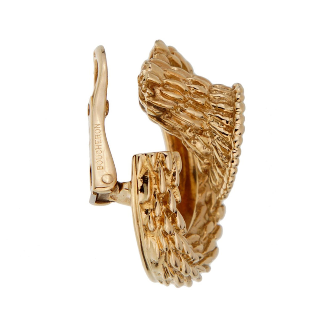 Boucheron Serpent Boheme Diamond Hoop Earrings