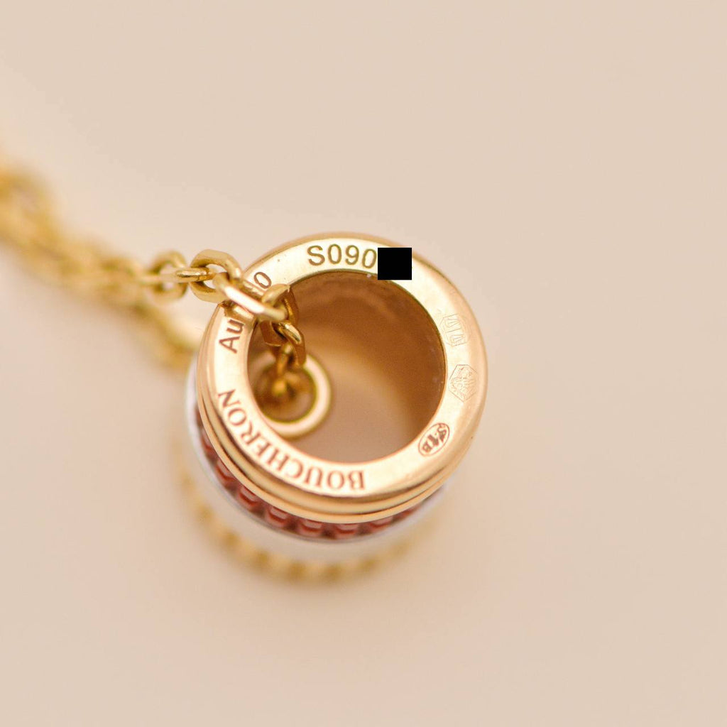 Boucheron Quatre Pendant Necklace Red Edition Mini